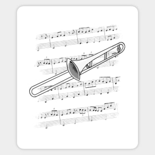 Trombone Player Trombonist Brass Musician Sticker